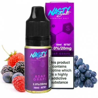 ASAP GRAPE NIC SALT 10ML - NASTY JUICE ASAP GRAPE NIC SALT 10ML - NASTY JUICE