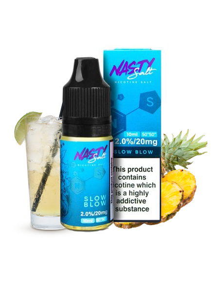 SLOW BLOW NIC SALT 10ML - NASTY JUICE