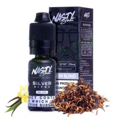 SILVER BLEND NIC SALT 10ML - NASTY JUICE SILVER BLEND NIC SALT 10ML - NASTY JUICE