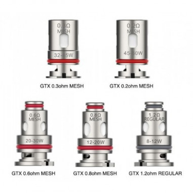 RESISTENCIAS GTX - VAPORESSO RESISTENCIAS GTX - VAPORESSO