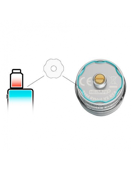 DEAD RABBIT RTA V2 25MM 2ML - HELLVAPE