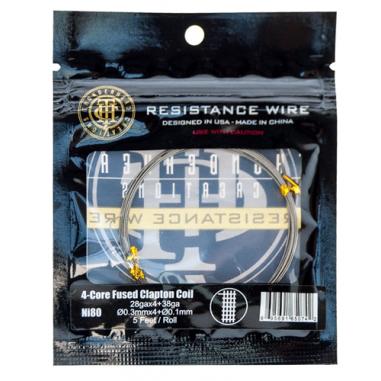 HILO FUSED CLAPTON NI80 28GA 38GA - THUNDERHEAD CREATIONS HILO FUSED CLAPTON NI80 28GA 38GA - THUNDERHEAD CREATIONS