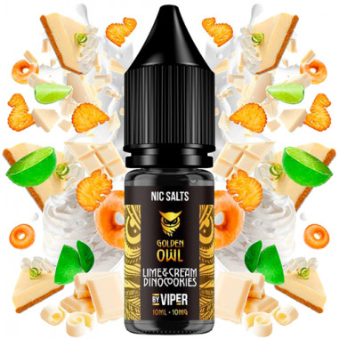 LIME CREAM DINOCOOKIES SALT 10ML - GOLDEN OWL LIME CREAM DINOCOOKIES SALT 10ML - GOLDEN OWL