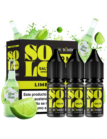 LIME SODA SOLO SALTS 30ML PACK - BOMBO