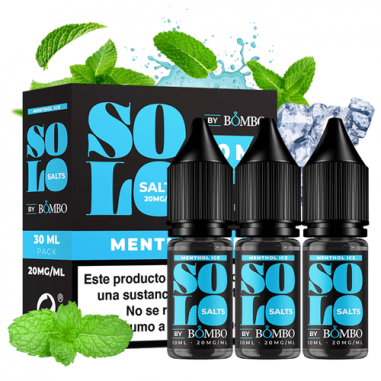 MENTHOL ICE SOLO SALTS 30ML PACK - BOMBO MENTHOL ICE SOLO SALTS 30ML PACK - BOMBO