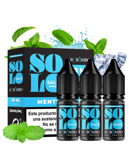 MENTHOL ICE SOLO SALTS 30ML PACK - BOMBO