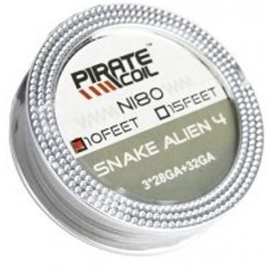HILO NI80 SNAKE ALIEN 4 32GA+3*28GA 10FEET - PIRATE COIL HILO NI80 SNAKE ALIEN 4 32GA+3*28GA 10FEET - PIRATE COIL