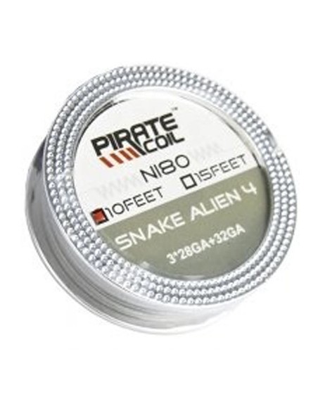 HILO NI80 SNAKE ALIEN 4 32GA+3*28GA 10FEET - PIRATE COIL