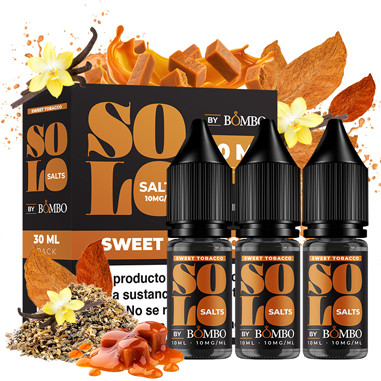 SWEET TOBACCO SOLO SALTS 30ML PACK - BOMBO SWEET TOBACCO SOLO SALTS 30ML PACK - BOMBO