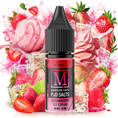 MAGNUM VAPE POD SALTS STRAWBERRY ICE CREAM 10ML - BOMBO MAGNUM VAPE POD SALTS STRAWBERRY ICE CREAM 10ML - BOMBO