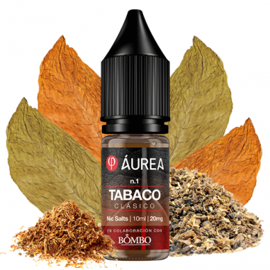 SALES DE NICOTINA N1 TABACO CLASICO 10ML - AUREA SALES DE NICOTINA N1 TABACO CLASICO 10ML - AUREA