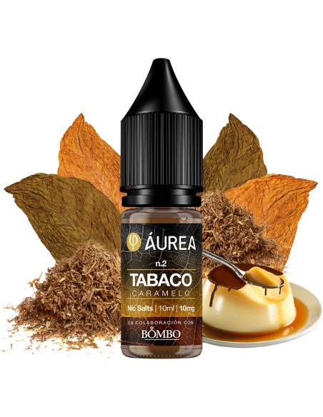 SALES DE NICOTINA N2 TABACO CARAMELO 10ML - AUREA