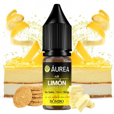 SALES DE NICOTINA N8 CREMOUSSE DE LIMON 10ML - AUREA SALES DE NICOTINA N8 CREMOUSSE DE LIMON 10ML - AUREA