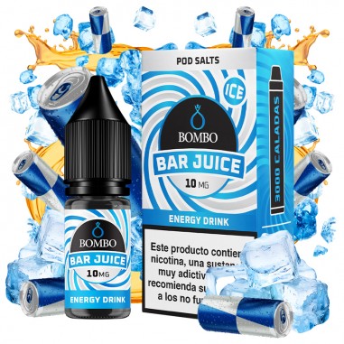 SALES ENERGY DRINK ICE 10ML - BAR JUICE & BOMBO SALES ENERGY DRINK ICE 10ML - BAR JUICE & BOMBO