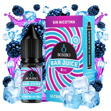 SALES ULTRA BLUE RAZZ ICE 10ML - BAR JUICE & BOMBO