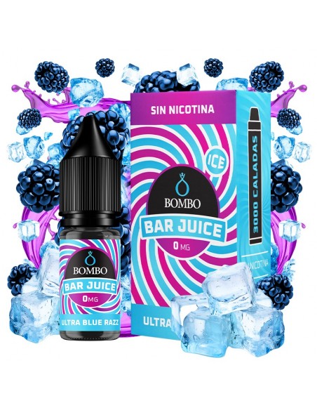 SALES ULTRA BLUE RAZZ ICE 10ML - BAR JUICE & BOMBO