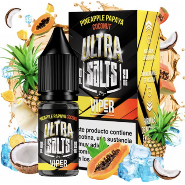 PINEAPPLE PAPAYA COCONUT ULTRA SALTS 10ML - VIPER PINEAPPLE PAPAYA COCONUT ULTRA SALTS 10ML - VIPER