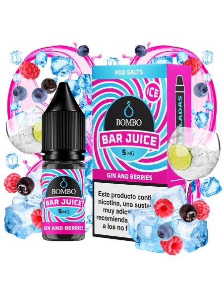 SALES GIN & BERRIES ICE 10ML - BAR JUICE & BOMBO