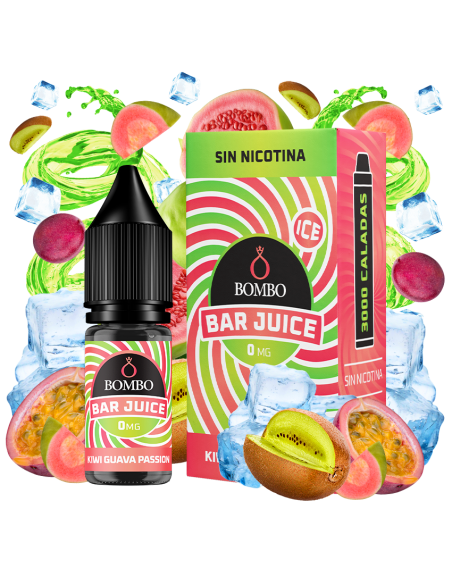 SALES KIWI GUAVA PASSION ICE 10ML - BAR JUICE & BOMBO