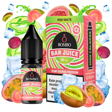 SALES KIWI GUAVA PASSION ICE 10ML - BAR JUICE & BOMBO SALES KIWI GUAVA PASSION ICE 10ML - BAR JUICE & BOMBO