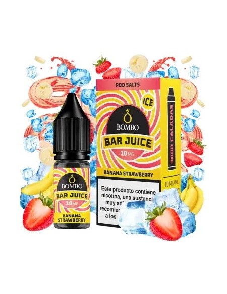 SALES BANANA STRAWBERRY ICE 10ML - BAR JUICE & BOMBO