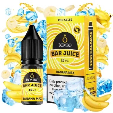 SALES BANANA MAX ICE 10ML - BAR JUICE & BOMBO SALES BANANA MAX ICE 10ML - BAR JUICE & BOMBO