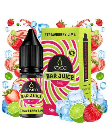 SALES STRAWBERRY LIME ICE 10ML - BAR JUICE & BOMBO