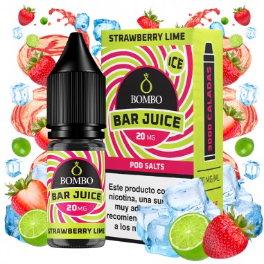 SALES STRAWBERRY LIME ICE 10ML - BAR JUICE & BOMBO SALES STRAWBERRY LIME ICE 10ML - BAR JUICE & BOMBO