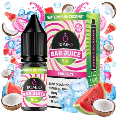 SALES WATERMELON COCONUT ICE 10ML - BAR JUICE & BOMBO SALES WATERMELON COCONUT ICE 10ML - BAR JUICE & BOMBO