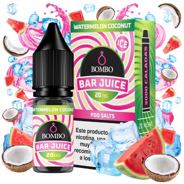 SALES WATERMELON COCONUT ICE 10ML - BAR JUICE & BOMBO SALES WATERMELON COCONUT ICE 10ML - BAR JUICE & BOMBO