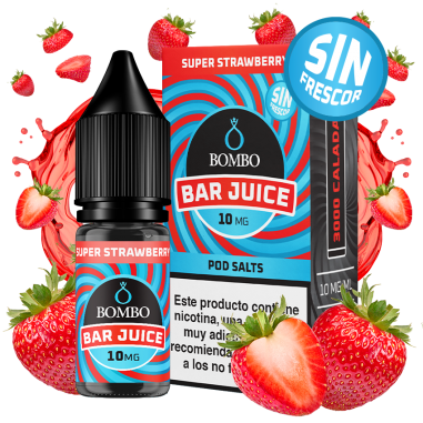 SALES SUPER STRAWBERRY SIN FRESCOR 10ML - BAR JUICE & BOMBO SALES SUPER STRAWBERRY SIN FRESCOR 10ML - BAR JUICE & BOMBO