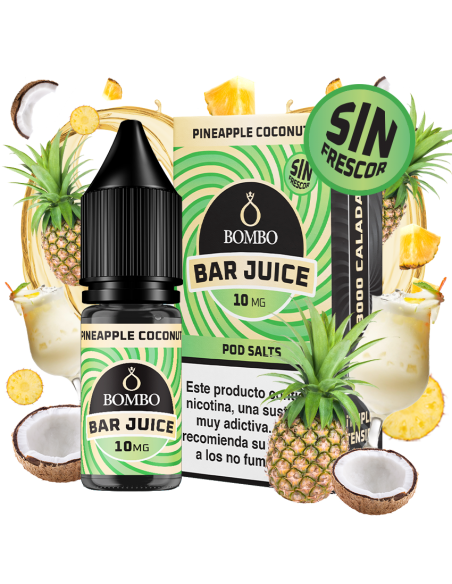 SALES PINEAPPLE COCONUT SIN FRESCOR 10ML - BAR JUICE & BOMBO