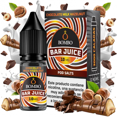 SALES CHOCOLATE MILK HAZELNUT 10ML - BAR JUICE & BOMBO SALES CHOCOLATE MILK HAZELNUT 10ML - BAR JUICE & BOMBO