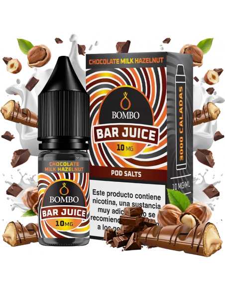 SALES CHOCOLATE MILK HAZELNUT 10ML - BAR JUICE & BOMBO