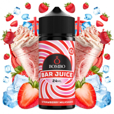AROMA STRAWBERRY MILKSHAKES ICE 24ML LONGFILL - BAR JUICE & BOMBO AROMA STRAWBERRY MILKSHAKES ICE 24ML LONGFILL - BAR JUICE & BOMBO