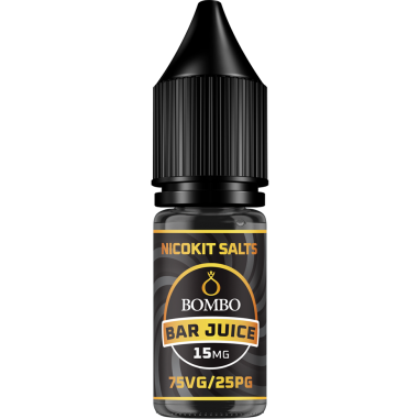 NICOKIT SALT 10ML 75VG 25PG 15MG BAR JUICE - BOMBO