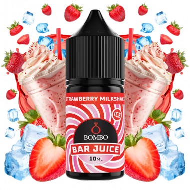 AROMA STRAWBERRY MILKSHAKES 10ML LONGFILL - BAR JUICE & BOMBO