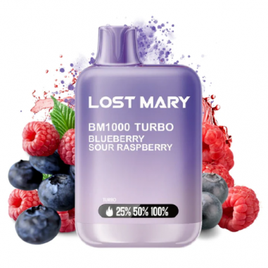 LOST MARY BM1000 BLUEBERRY SOUR RASPBERRY POD 2ML 20MG - ELFBAR
