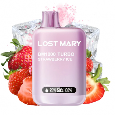 LOST MARY BM1000 STRAWBERRY ICE POD 2ML 20MG - ELFBAR LOST MARY BM1000 STRAWBERRY ICE POD 2ML 20MG - ELFBAR