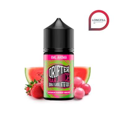 AROMA WATERMELON STRAWBERRY BUBBLEGUM 6ML LONGFILL - DRIFTER BAR JUICE