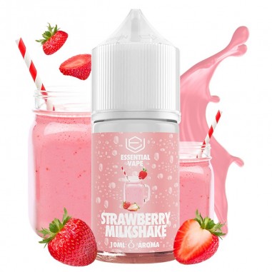 AROMA STRAWBERRY MILKSHAKE 10ML LONGFILL - ESSENTIAL VAPE