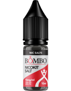 NIC SALT 10ML 75VG 25PG 15MG - BOMBO