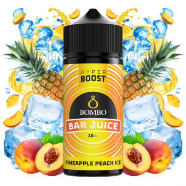 AROMA HYPER BOOST PINEAPPLE PEACH ICE 10ML - BAR JUICE & BOMBO