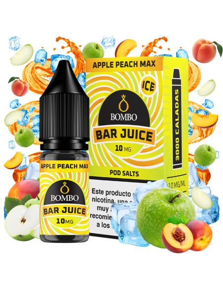 SALES APPLE PEACH MAX 10ML - BAR JUICE & BOMBO