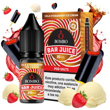 SALES COLA STRAWBERRY ICE CREAM 10ML - BAR JUICE & BOMBO SALES COLA STRAWBERRY ICE CREAM 10ML - BAR JUICE & BOMBO
