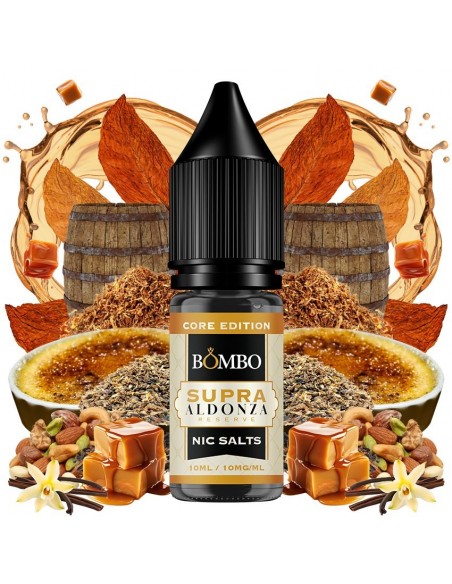 SUPRA ALDONZA RESERVE 10ML CORE EDITION NIC SALTS - PLATINUM TOBACCOS BY BOMBO