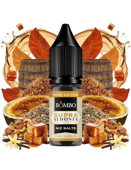 SUPRA ALDONZA RESERVE 10ML CORE EDITION NIC SALTS - PLATINUM TOBACCOS BY BOMBO