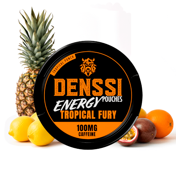 ENERGY POUCHES TROPICAL FURY 100MG - DENSSI ENERGY POUCHES TROPICAL FURY 100MG - DENSSI