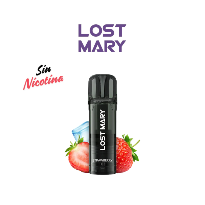 CARTUCHO TAPPO AIR PRO ZERO NICOTINA FRESA HELADA - LOST MARY