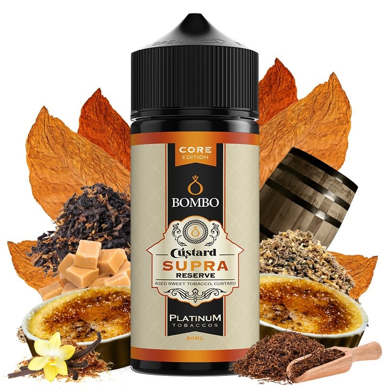 AROMA CUSTARD SUPRA RESERVE CORE EDITION 20ML - PLATINUM TOBACCOS BY BOMBO AROMA CUSTARD SUPRA RESERVE CORE EDITION 20ML - PLATINUM TOBACCOS BY BOMBO